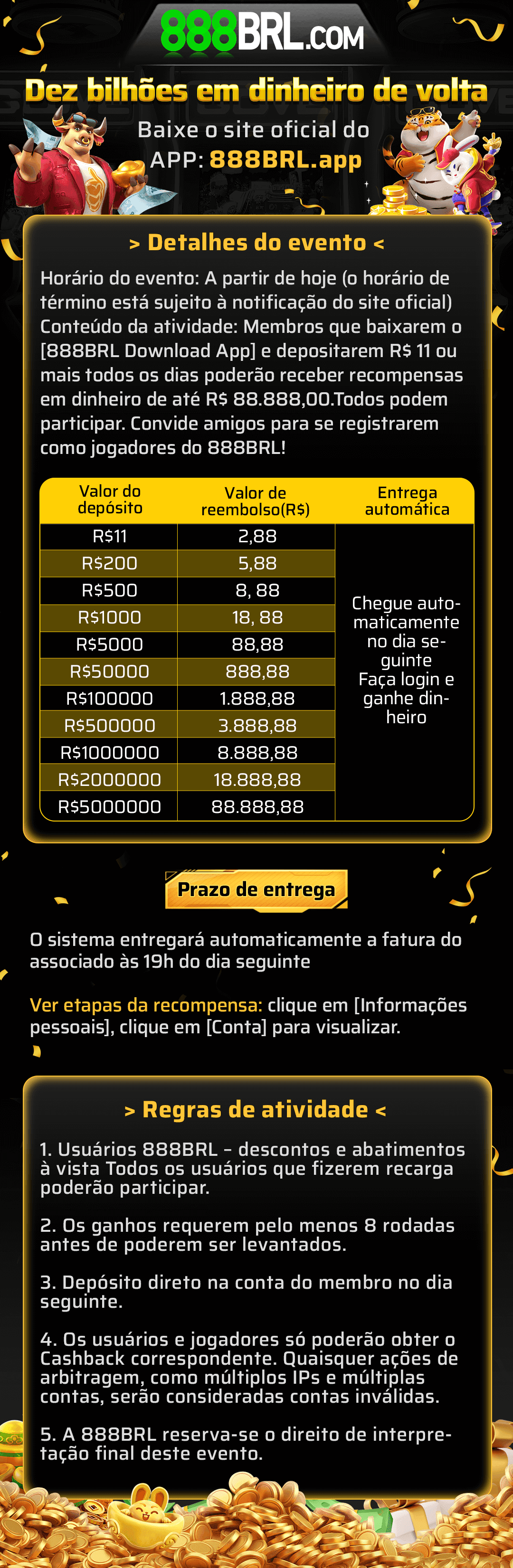 Recomende amigos Para receber bônus Bônus máximo R$88.888,88